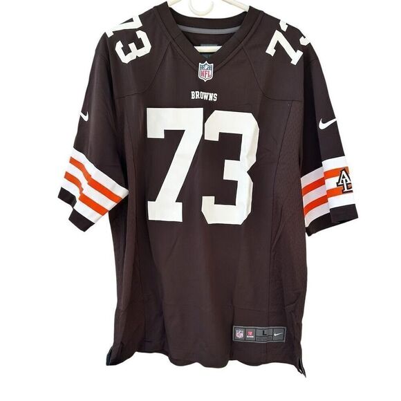 Nike Men's Joe Thomas Cleveland Browns NFL Jersey Brown Size L - Picture 1 of 5